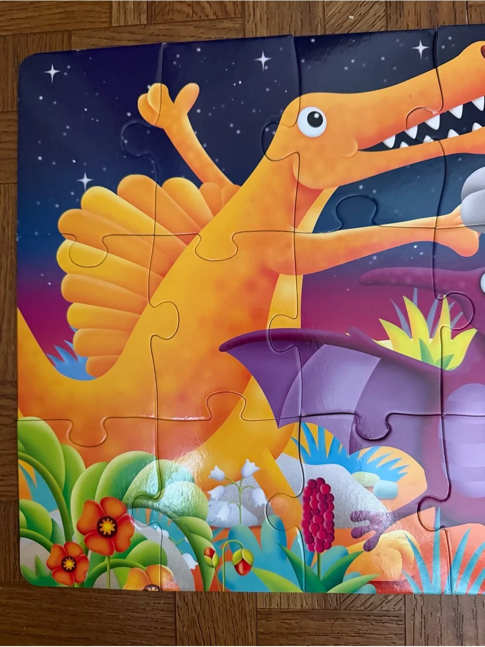 Color Dancing Dinos 5 Feet Long Puzzle - Multicolor 50+ Pieces 3-6 Years